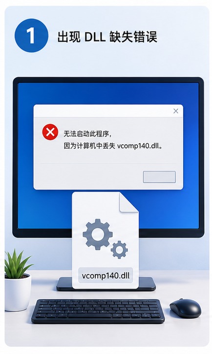 vcomp140.dll 缺失怎么修复？先看 Visual C++ 并行组件是否完整