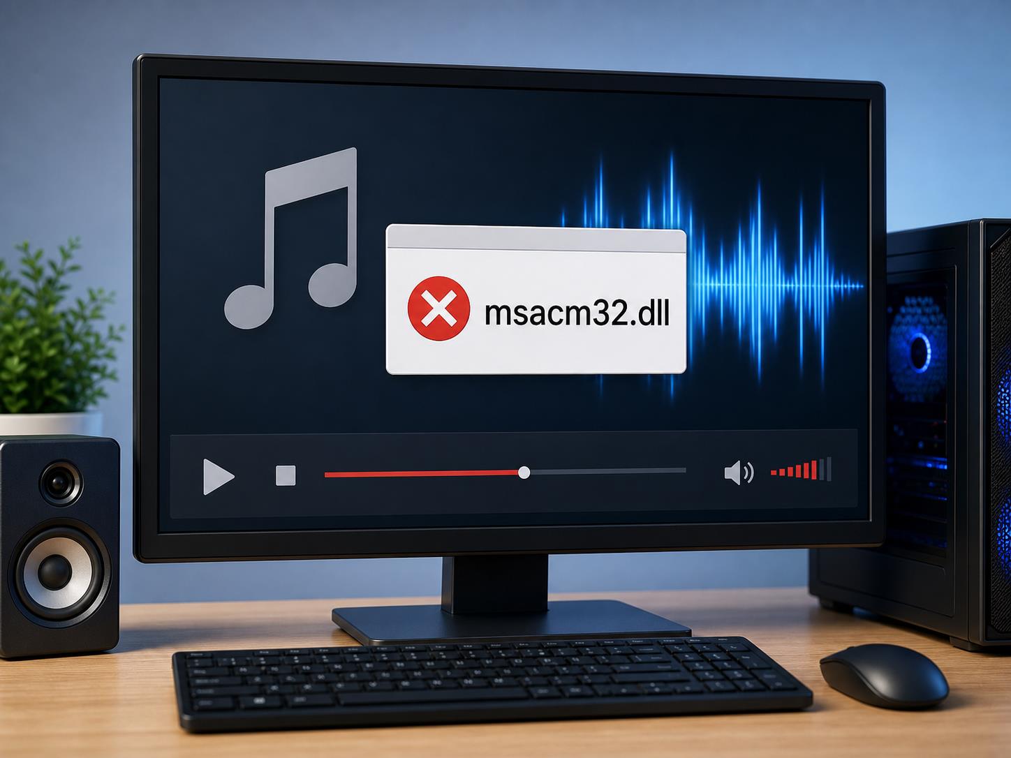 msacm32.dll 缺失导致声音或视频异常？音频组件报错按这个顺序查