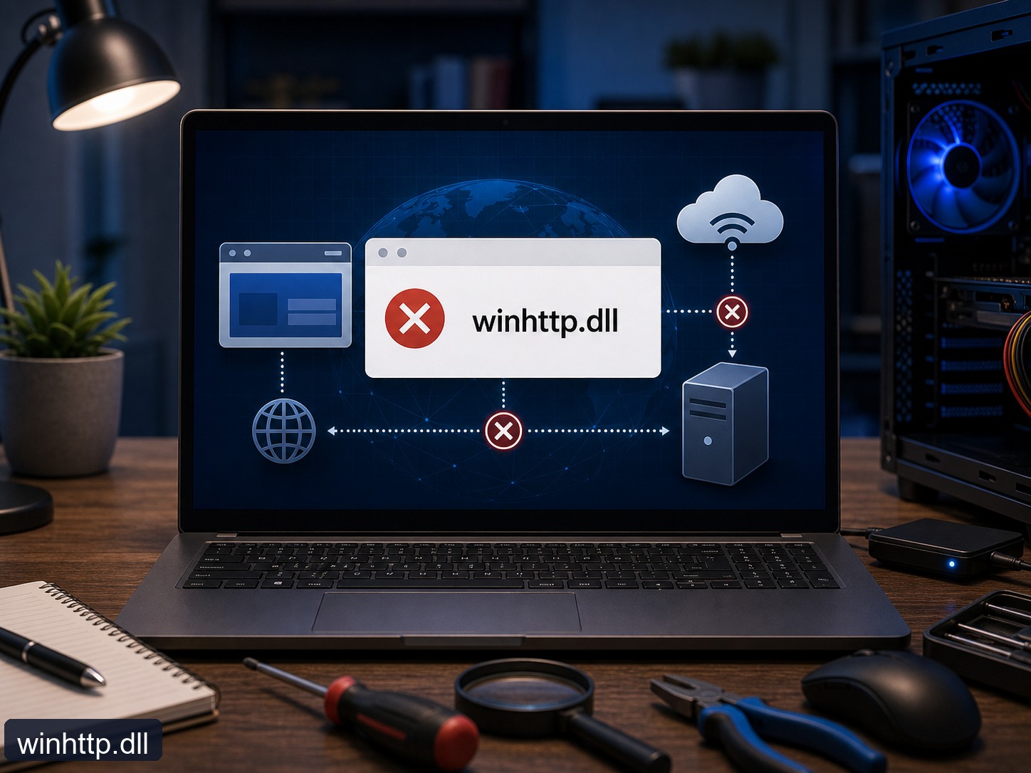 winhttp.dll缺失或异常怎么办？网络组件和系统文件一起排查
