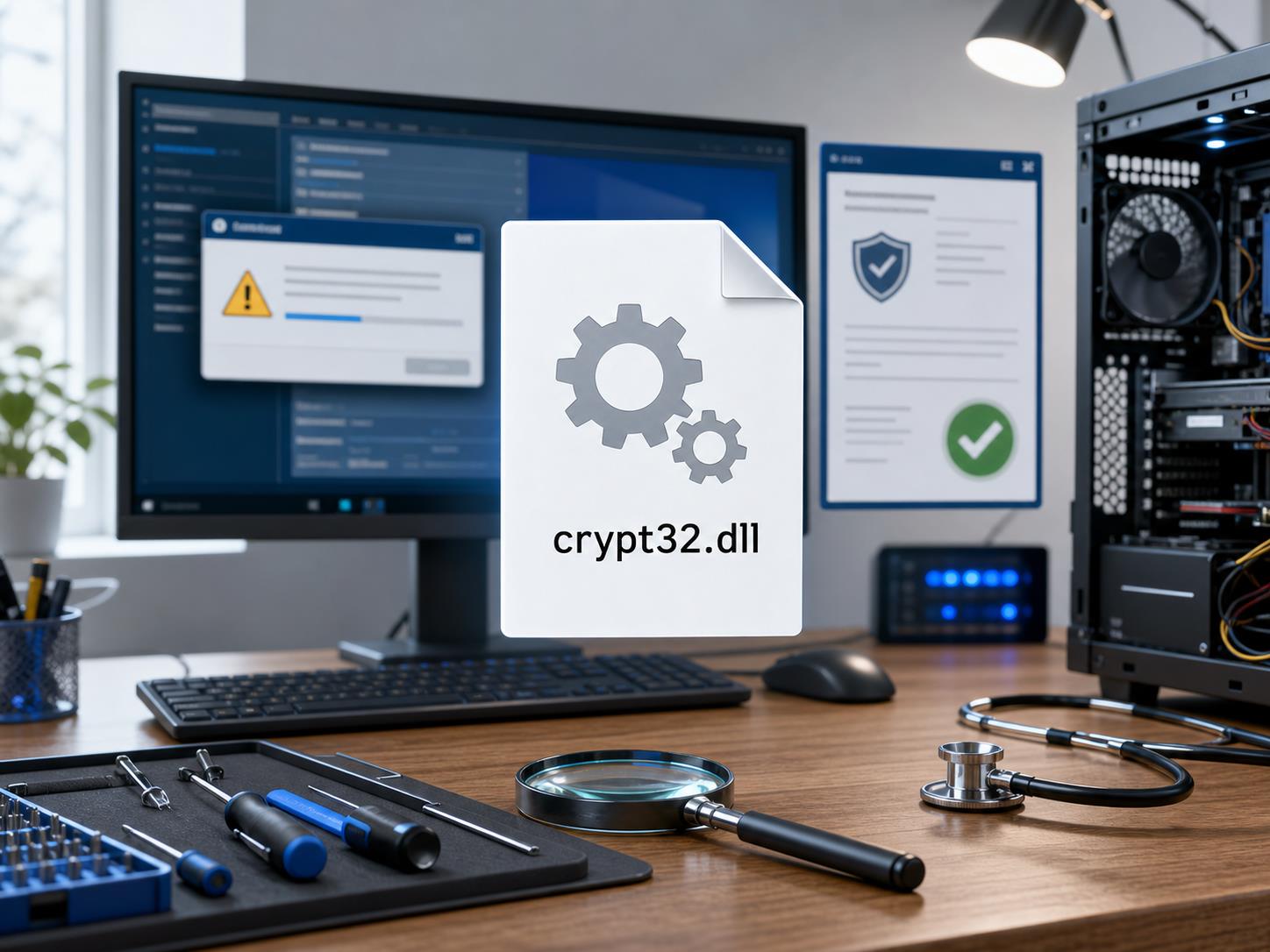 crypt32.dll缺失或异常怎么办？从证书组件、系统校验和软件启动排查