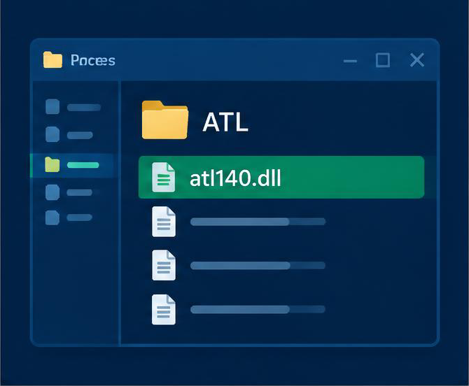 atl140.dll 排查图