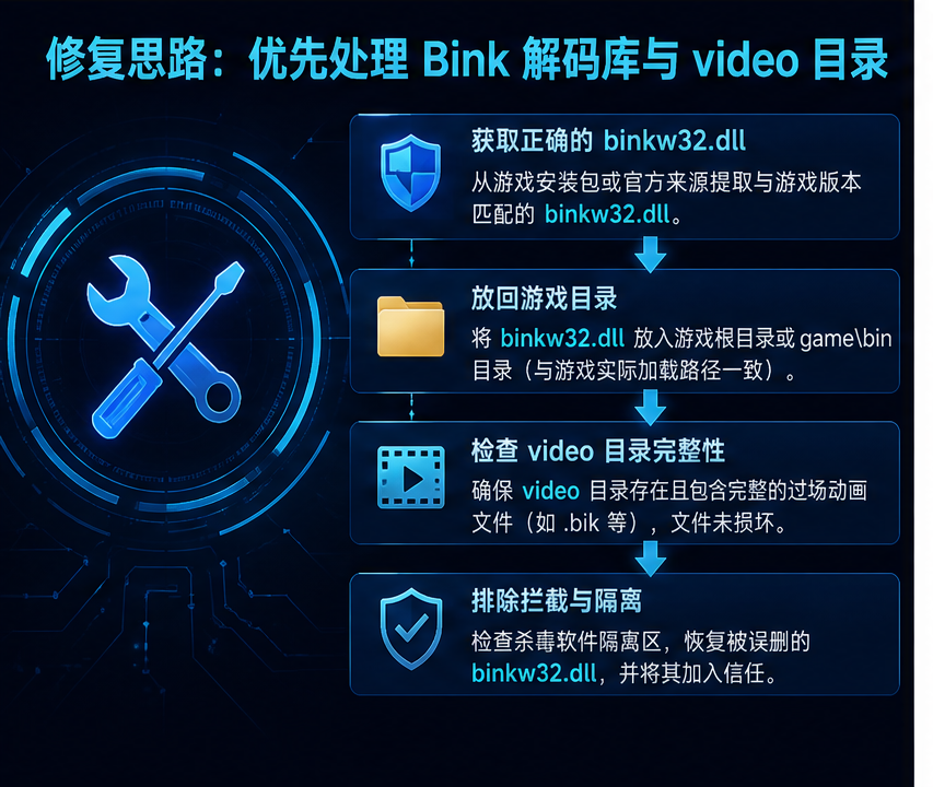 binkw32.dll 排查图