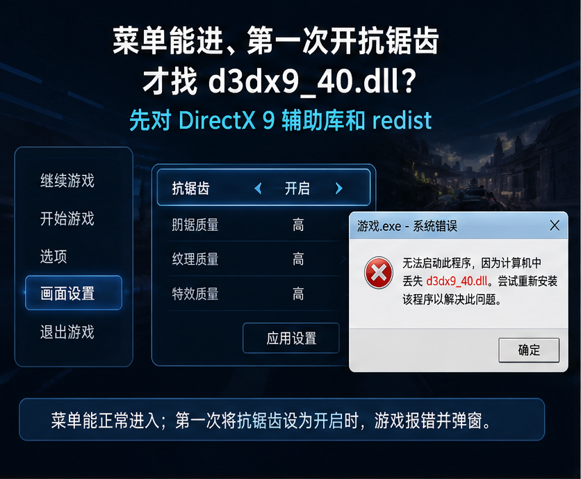 d3dx9_40.dll 排查图