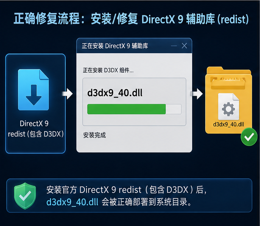 d3dx9_40.dll 排查图