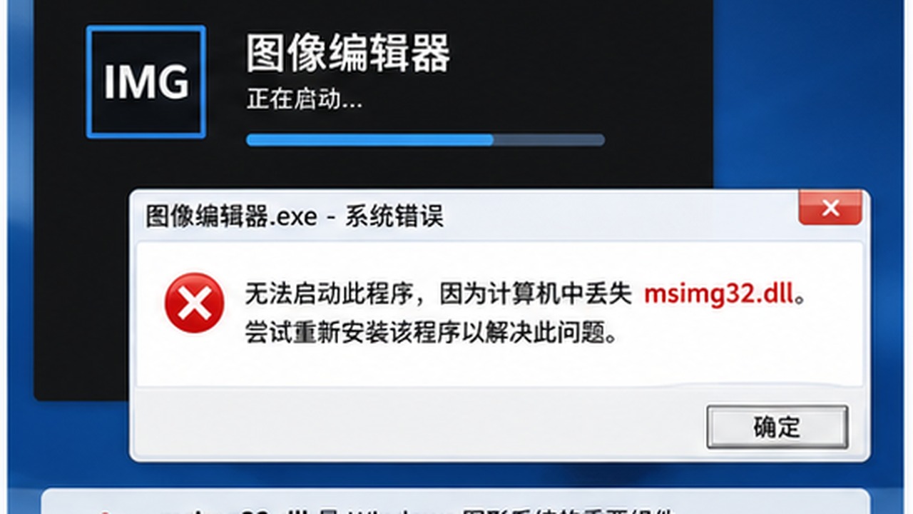 msimg32.dll 报错影响透明图片和打印预览？按图形组件链路排查