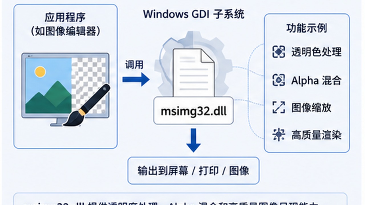 msimg32.dll 与图形组件关系