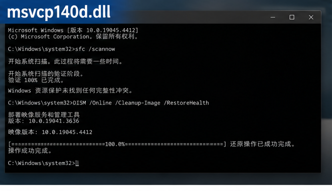 msvcp140d.dll 排查示意图 5