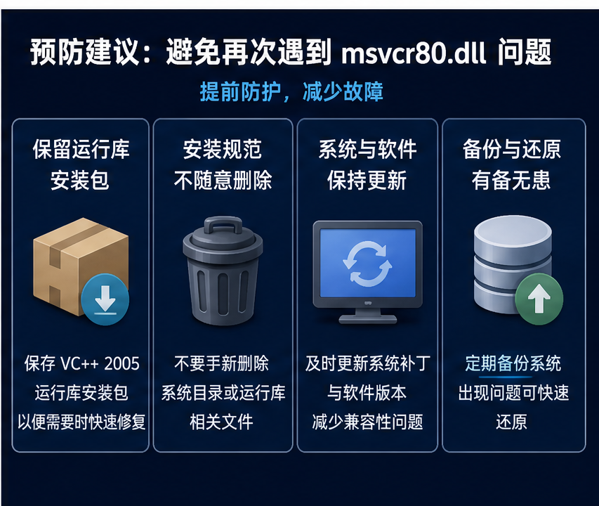 msvcr80.dll 排查图