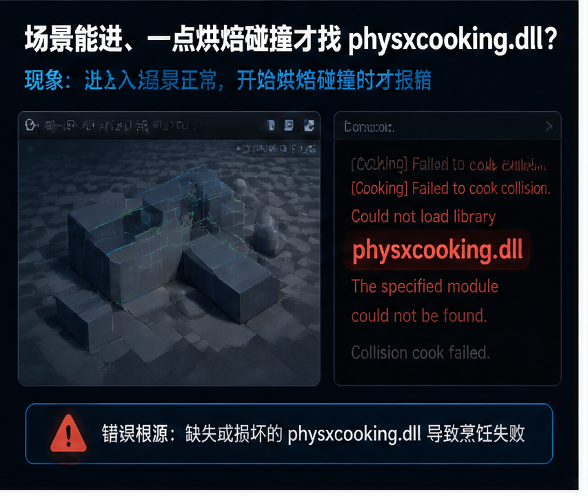 physxcooking.dll 排查图