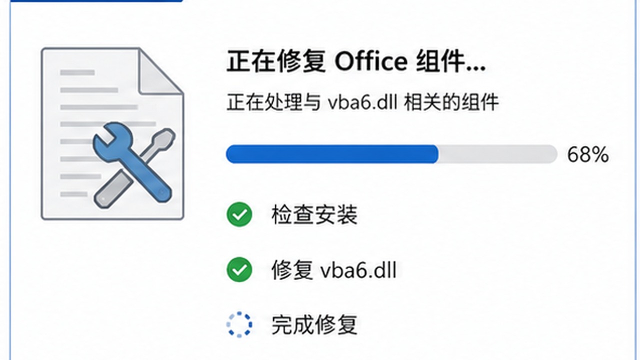 vba6.dll Office 组件修复