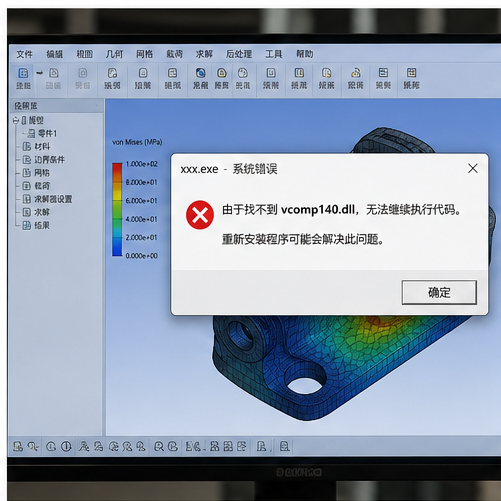 vcomp140.dll 工程软件启动报错